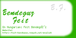 bendeguz feit business card
